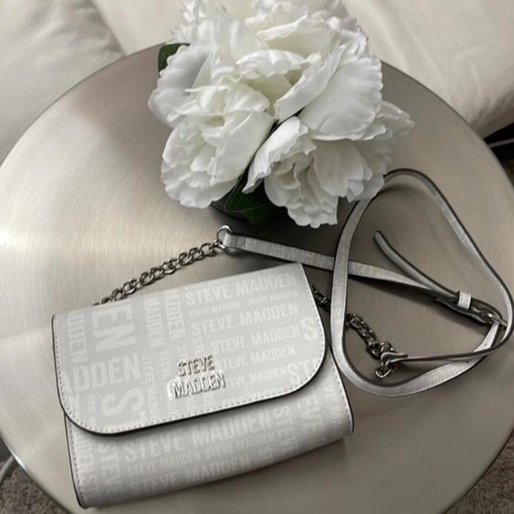 Steve Madden Metallic Silver Crossbody Bag